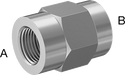 McMaster 51205K747 Extreme - Pressure 316 Stainless Steel Pipe Fitting Straight Reducer, 1/2 x 3/8 NPT Female - ZenverasKV51205K747