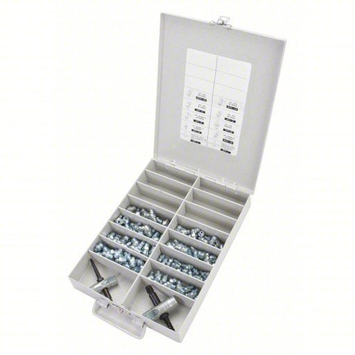 KVM Tools KV52PA23 Grease Fitting Kit 1/4" - 28/1/8" - 27 Thread Size, PTF/SAE - LT, Std Thread - ZenverasKV52PA23