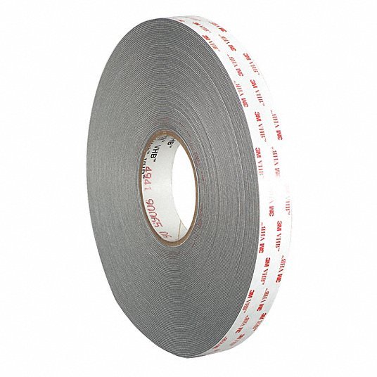 3M 4941 Double - Sided Foam Tape, Acrylic, 3/4 in x 36 yd, 1/32 in Tape Thick, Gray, 3 PK - ZenverasKV54EN59
