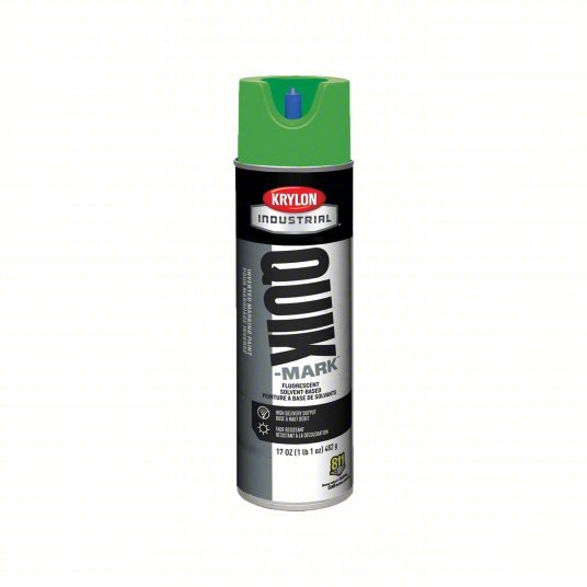Krylon A03614007 Marking Paint Inverted Paint Dispensing, Fluorescent Green, 20 oz, 468 Linear ft - ZenverasKV54TH43