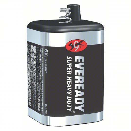 Energizer 1209 Lantern Battery Spring, 1 Ah Capacity, 4.06 in Ht, 2.56 in Wd, 2.56 in Dp, Carbon Zinc - ZenverasKV54ZG68