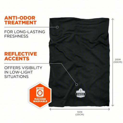 Chill-Its 6487 Neck Wrap, Black, Universal, Neck Wrap, Cooling, Polyester/Spandex - ZenverasKV56KA76