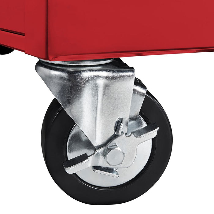 KVM Tools Yukon KV57805 46 in. 9 Drawer Mobile Storage Cabinet with Solid Wood Top, Red - ZenverasKV57805