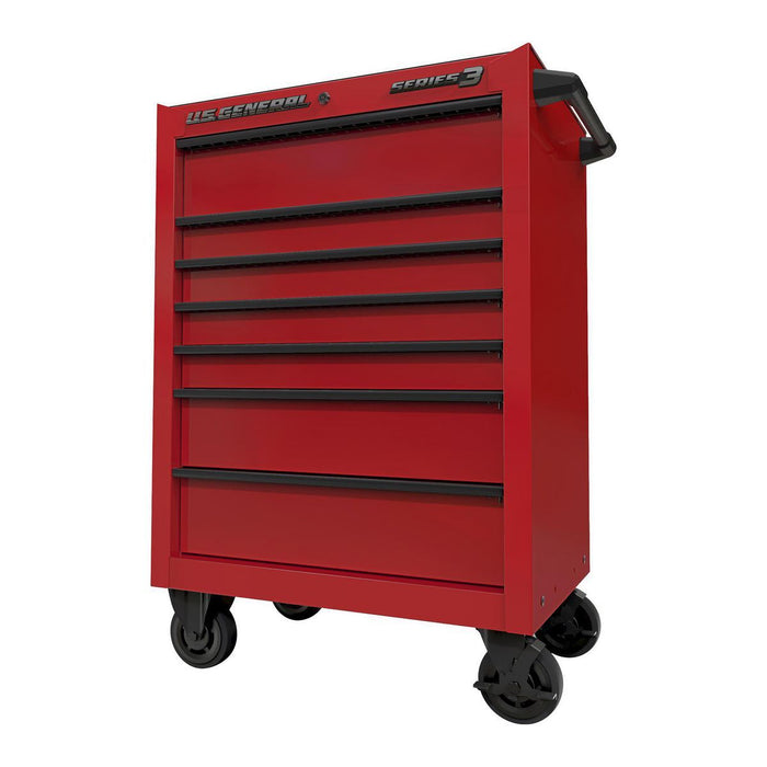 KVM Tools US General KV58721 27 in. x 22 in. Roll Cab, Series 3, Red - ZenverasKV58721