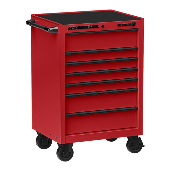 KVM Tools US General KV58721 27 in. x 22 in. Roll Cab, Series 3, Red - ZenverasKV58721