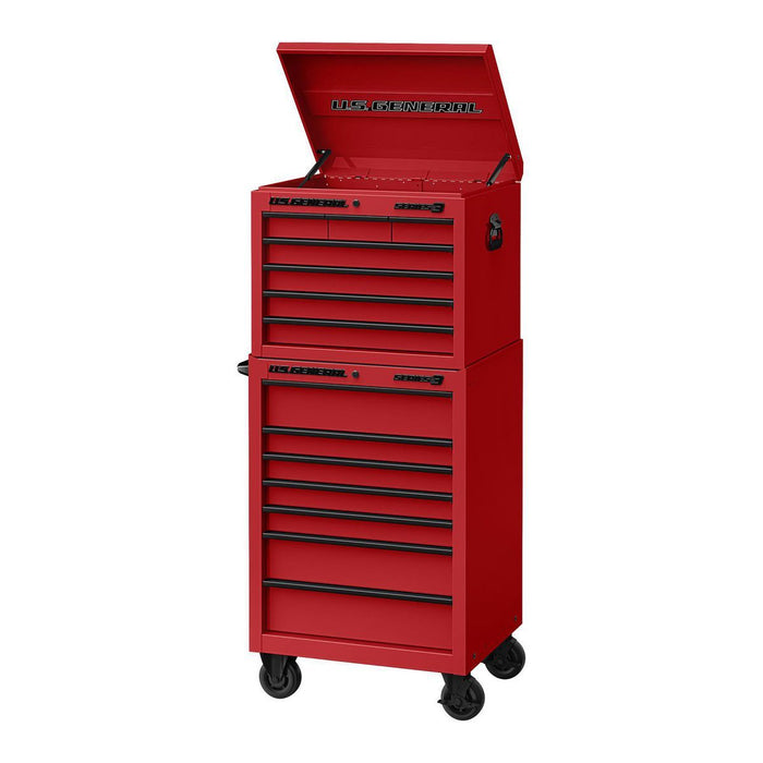 KVM Tools US General KV58721 27 in. x 22 in. Roll Cab, Series 3, Red - ZenverasKV58721