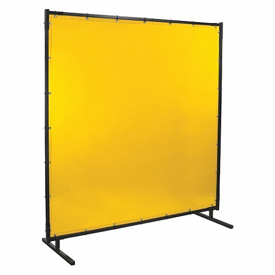 Steiner 534HD - 6X8 Welding Screen Vinyl, 6 ft Ht, 8 ft Wd, Yellow, 1 in Frame, Yellow - ZenverasKV5KNL6