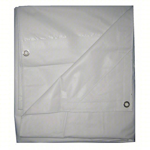 KVM Tools KV5WTN4 Tarp 29.33 ft Lg, 19 ft Wd, Std Duty, 5.1 mil, Polyethylene, White, 4 oz/sq yd - ZenverasKV5WTN4