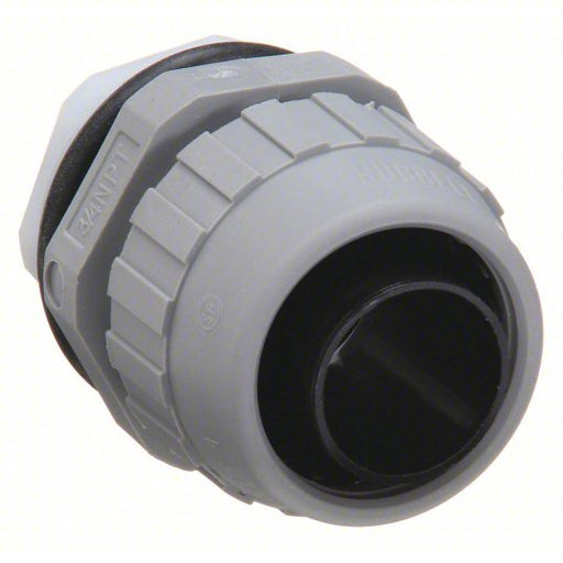 Hubbell P100NGYA Liquid-Tight Conduit Fitting 1 in Trade Size, Straight, Insulated, Gray - ZenverasKV6D092