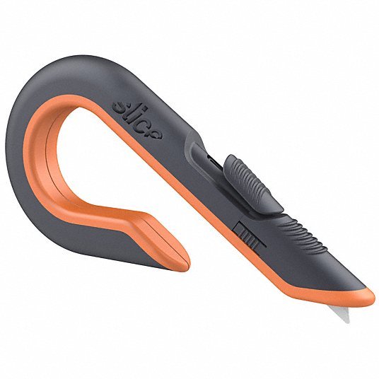 Slice 10400 Box Cutter 7 in Overall Lg, Ceramic Rounded Tip, Textured, Plastic, Black/Orange - ZenverasKV6XVR1