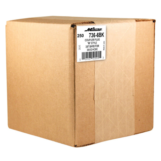 Milton 736 - 6 M Style Plug,3/8" Hose Barb,PK10 - ZenverasKV50DU85