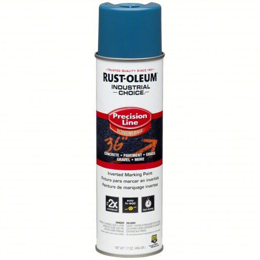 Rust - Oleum 203022V Precision Line Marking Paint Inverted Paint Dispensing, APWA Caution Blue, 17 fl oz - ZenverasKV783AC7