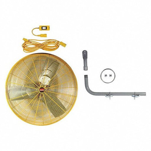 KVM Tools KV7DJ32 High - Visibility Industrial Fan 30 in Blade Dia, 8,712/9,375 cfm, 115V AC, 1/2 hp Motor HP - ZenverasKV7DJ32