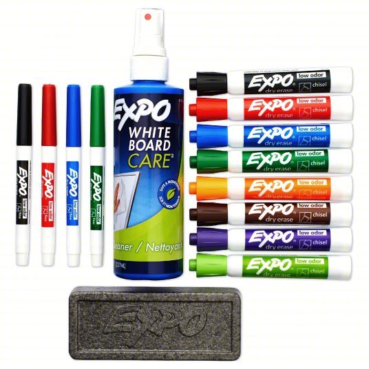 Expo 80054 Dry Erase Marker Set Fine, Capped, Assorted, Original - ZenverasKV1JY10
