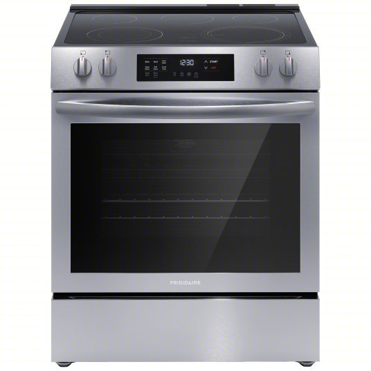 Frigidaire FCFE3083AS Electric Range Stainless Steel, Electric, 5 Burners, ADA Compliant, Self Cleaning - ZenverasKV800U59