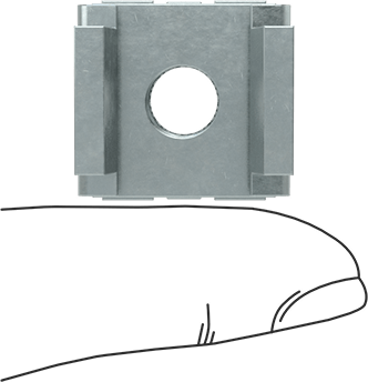 McMaster 90680A157 Snap - in Nut Zinc - Plated Steel, 3/8" - 16 Size, for 0.162" - 0.21" Thick Panel - ZenverasKV90680A157