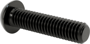 McMaster 91239A327 Button Head Hex Drive Screw Black - Oxide Alloy Steel, M6 x 1.00 mm Thread, 25 mm Long - ZenverasKV91239A327