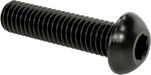 McMaster 91239A327 Button Head Hex Drive Screw Black - Oxide Alloy Steel, M6 x 1.00 mm Thread, 25 mm Long - ZenverasKV91239A327