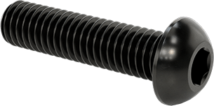 McMaster 91239A327 Button Head Hex Drive Screw Black - Oxide Alloy Steel, M6 x 1.00 mm Thread, 25 mm Long - ZenverasKV91239A327