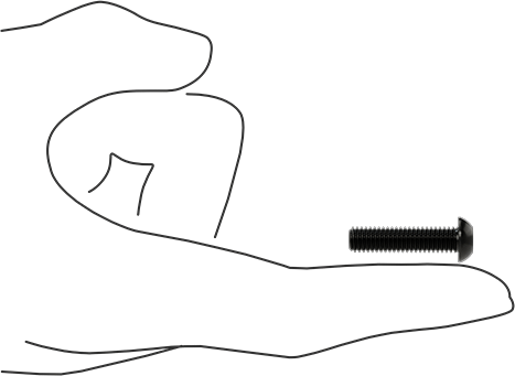 McMaster 91239A327 Button Head Hex Drive Screw Black - Oxide Alloy Steel, M6 x 1.00 mm Thread, 25 mm Long - ZenverasKV91239A327