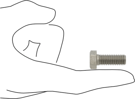 McMaster 91286A627 High - Strength Grade 8 Steel Hex Head Screw Zinc - Flake Coated, 3/8" - 16 Thread Size, 1" Long PK25 - ZenverasKV91286A627