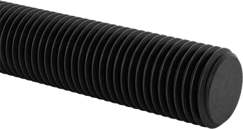 McMaster 94210A182 Medium - Strength Threaded Rod, Black - Oxide Grade B7 Steel, 3/8" - 24 Thread Size, 3 Feet Long - ZenverasKV94210A182