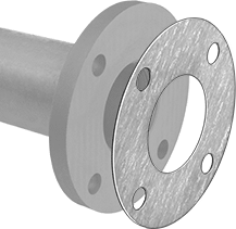 McMaster 9472K632 Oil - Resistant Aramid - Reinforced Buna - N Gasket with Bolt Holes, for 3/4 Pipe Size, ANSI Class 150, Thickness 1/8 in - ZenverasKV9472K632 - 1/8