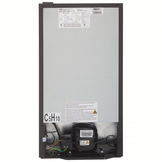Danby DCR032A2BDD Mini Refrigerator with Freezer Section Black, 3.2 cu ft Total Capacity, 2 Shelves - ZenverasKV10N665