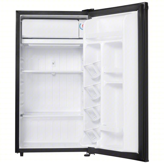 Danby DCR032A2BDD Mini Refrigerator with Freezer Section Black, 3.2 cu ft Total Capacity, 2 Shelves - ZenverasKV10N665