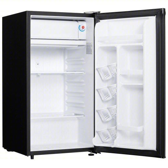 Danby DCR032A2BDD Mini Refrigerator with Freezer Section Black, 3.2 cu ft Total Capacity, 2 Shelves - ZenverasKV10N665