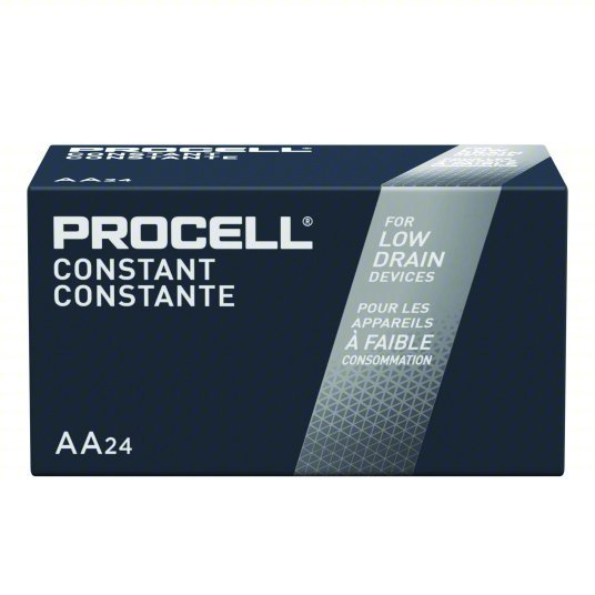 Duracell PC1500BKD Battery AA, Everyday, Alkaline, 1.5V DC, Procell Constant, 24 PK - ZenverasKV5LE23