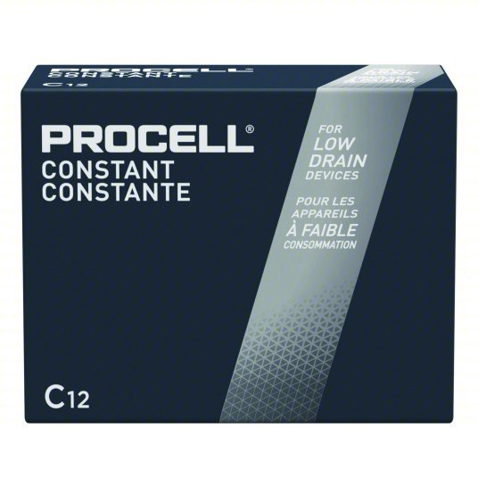 Duracell Procell PC1400 Battery C, Everyday, Alkaline, 1.5V DC, Procell Constant, 12 PK - ZenverasKV5LE22
