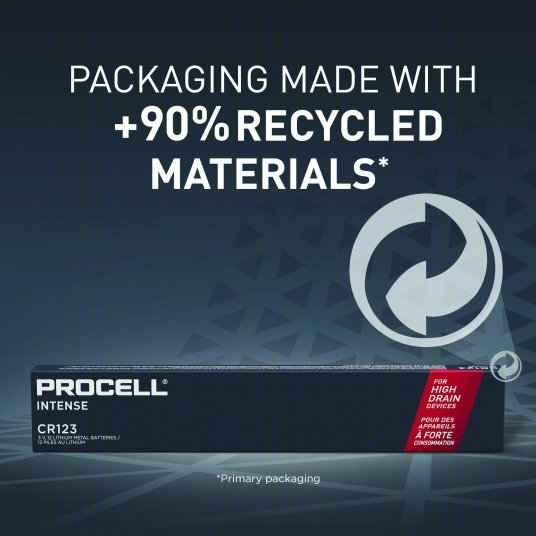Duracell PL123 Battery 123 Battery Size, Lithium, 1,600 mAh Capacity, 3V DC, 12 PK - ZenverasKV11W123