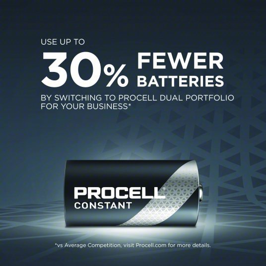 Duracell Procell PC1400 Battery C, Everyday, Alkaline, 1.5V DC, Procell Constant, 12 PK - ZenverasKV5LE22
