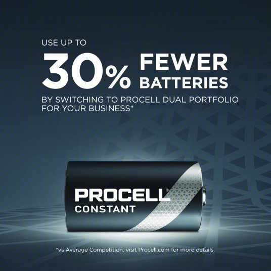Duracell Procell PC1300 Battery D, Everyday, Alkaline, 1.5V DC, Procell Constant, 12 PK - ZenverasKV5LE21