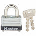 Master Lock 22 Padlock, Keyed Different, Standard Shackle, Rectangular Steel Body, Steel Shackle, 9/16 in W - ZenverasKV1A377