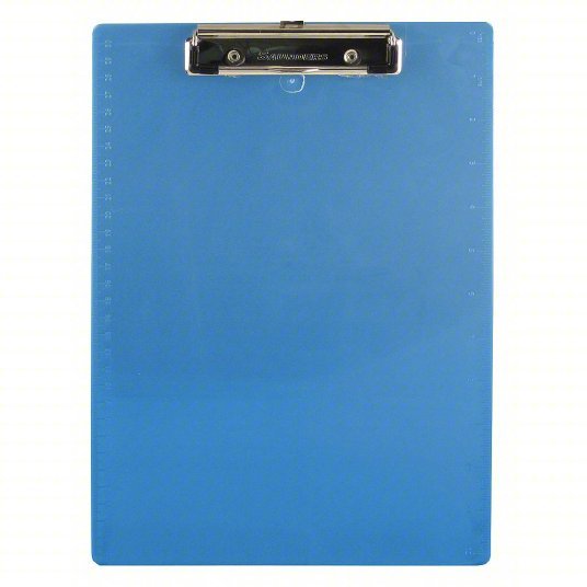 Saunders 00439 Clipboard Letter Size, Blue, 8 7/8 in Wd, 12 1/2 in Ht, 1/2 in Clip Capacity, Plastic - ZenverasKV1DNT6