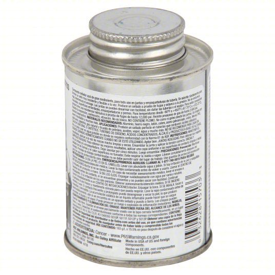 Hercules 15703 Pipe Thread Sealant Brush-On Blue Block, 4 fl oz, Brush-Top Can, Blue - ZenverasKV20CM13