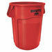 Rubbermaid FG264360RED 44 Gal Plastic Round Trash Can, Red - ZenverasKV2FTH8