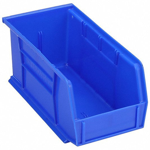 Akro-Mils 30230BLUE Hang and Stack Bin: 5 1/2 in x 10 7/8 in x 5 in, Blue, Label Holders, 30 lb Load Capacity - ZenverasKV2W778
