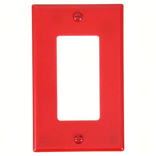 Hubbell GFR82R GFCI Receptacle, 15A, 125VAC, 5-15R, Red - ZenverasKV39EA37