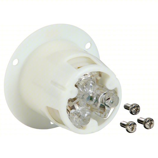 Hubbell HBL2316 20A Flanged Twist-Lock Receptacle 2P 3W 125VAC - ZenverasKV3D035