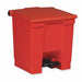 Rubbermaid FG614400RED 12 Gal HDPE Base/Polypropylene Lid Rectangular Trash Can, Red - ZenverasKV3U649