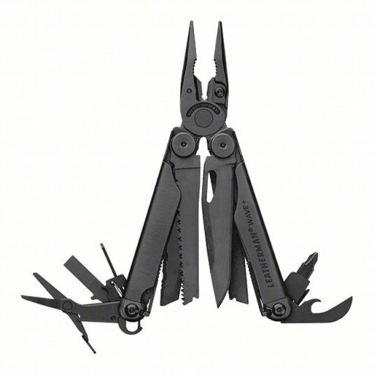 Leatherman WAVE PLUS Multi-Tool Plier, 18 Tools, 18 Functions, 4 in Closed Lg, 6 7/8 in Open Lg - ZenverasKV456K81