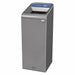 Rubbermaid 1961615 15 gal Rectangular Steel Recycling Bin, Gray - ZenverasKV48PZ16
