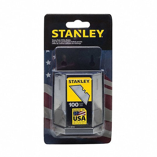 Stanley 11-921A 2-7/16 in. x 3/4 in. x 0.03125 in. Steel 2-Point Utility Blade (100-Pack) - ZenverasKV4A805