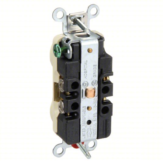 Hubbell HBL8300HI Receptacle 5-20R, 20 A, 125V AC, Ivory, 2 Poles - ZenverasKV4D058