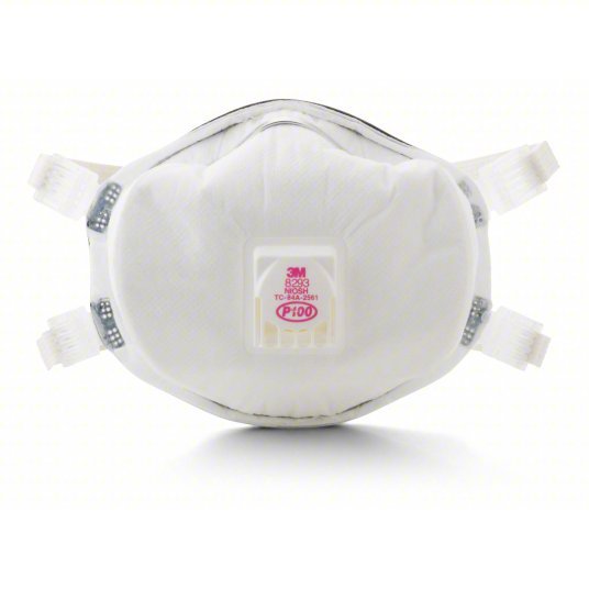 3M 8293 P100 Disposable White Particulate Respirator w/ Valve - ZenverasKV4MH54