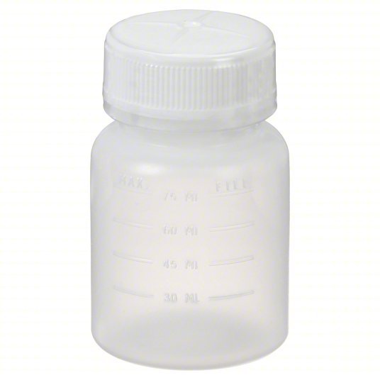 Ability One 6640-01-681-3575 Jar HPDE, 2.5 fl oz Capacity, 75 mL, 49mm Dia, Round PK120 - ZenverasKV55EP55