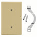 Hubbell P14I Blank Strap Mount Wall Plate Blank, Plastic, Ivory, 0 Outlet Openings, 0 Switch Openings - ZenverasKV55KR85